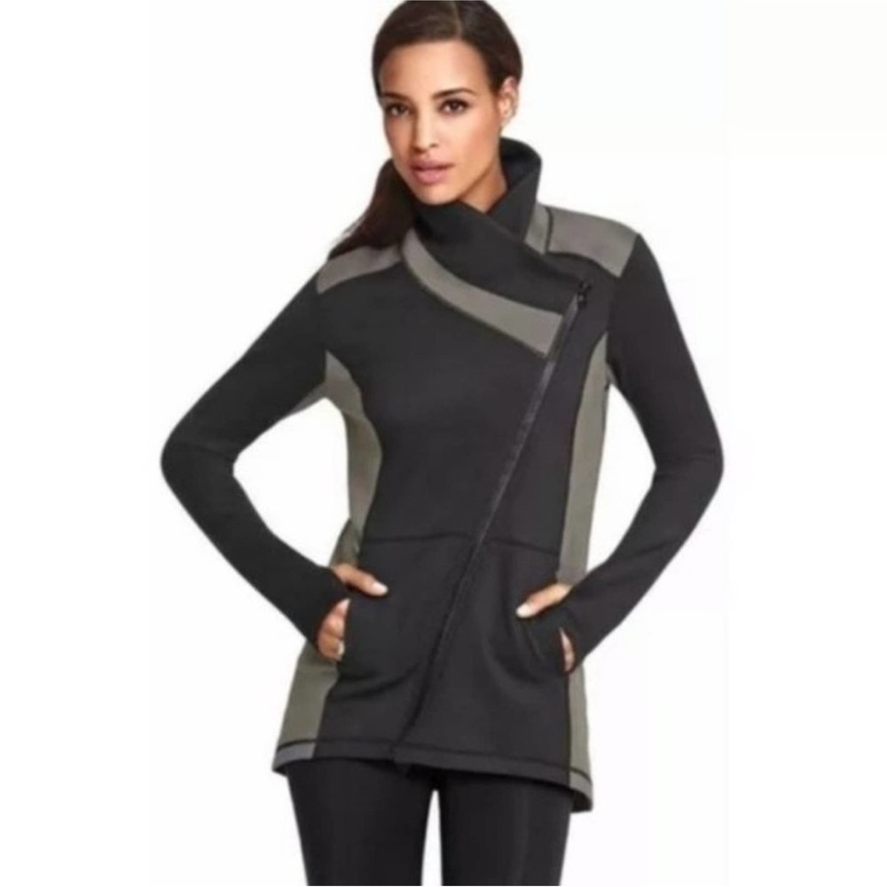 Ladies‎ Cabi Dash Tech Color Block Asymmetrical Zipper Jacket Size Small